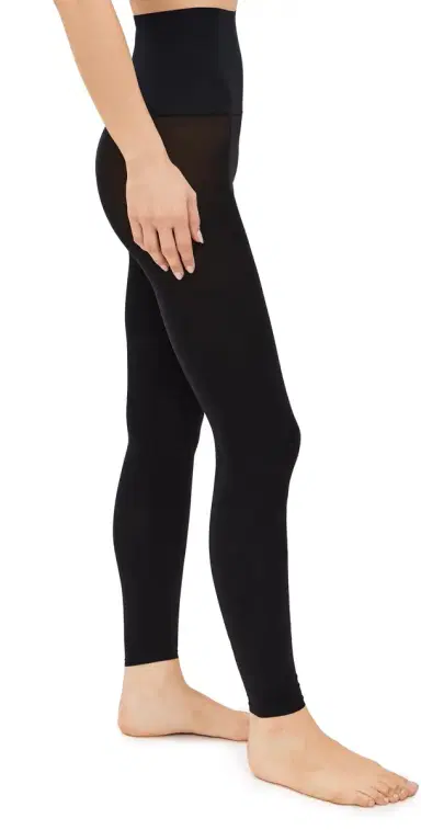 Commando Ultimate Opaque Footless Tights Black L | Thumbnail 1