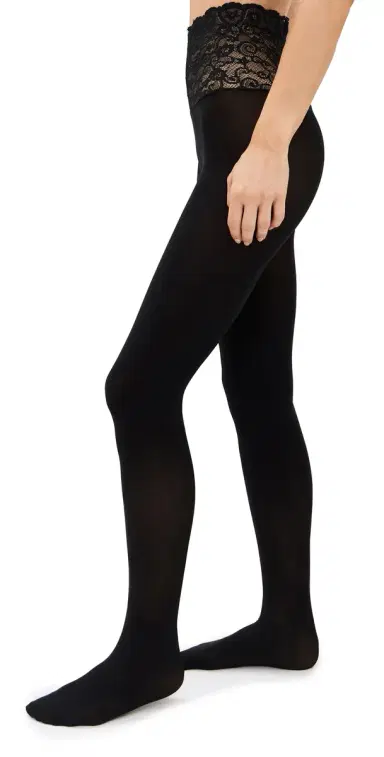 Commando Sexy Ultimate Opaque Tights Black | Thumbnail 1