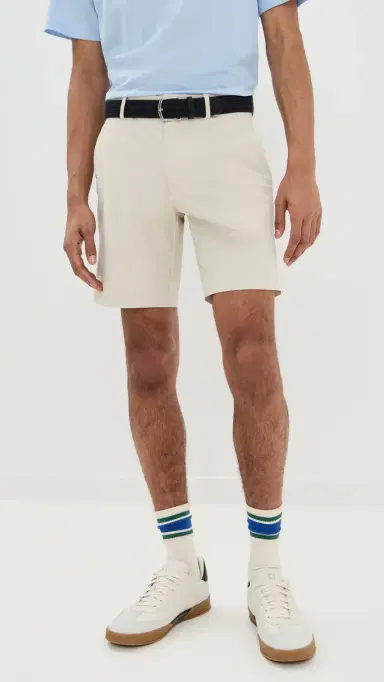 RLX Ralph Lauren On Course Matte Stretch Nylon Shorts 8 Basic Sand 38 | Thumbnail 2