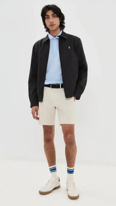 RLX Ralph Lauren On Course Matte Stretch Nylon Shorts 8 Basic Sand 38 | Thumbnail 5