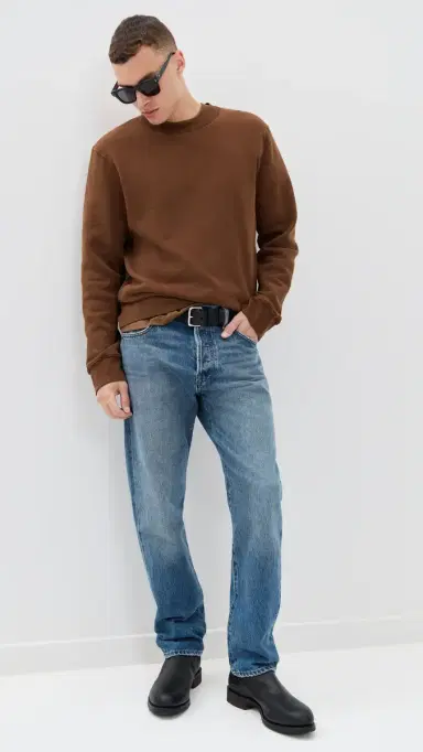 Citizens of Humanity Beau Relaxed Straight Fit Jeans - 30 Mid Blue 32 | Thumbnail 5