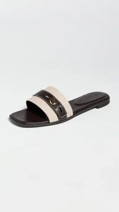 Tory Burch Romy Slides Natural 5 | Thumbnail 2