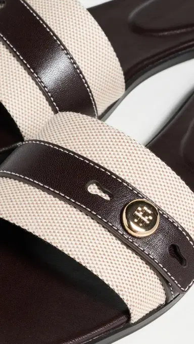 Tory Burch Romy Slides Natural 5 | Thumbnail 6