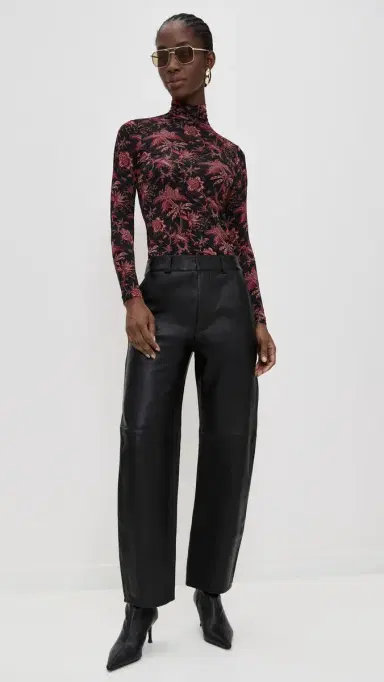 Ulla Johnson Aurelia Turtleneck Midnight Lily | Thumbnail 5 Ulla Johnson Aurelia Turtleneck Midnight Lily | Thumbnail 5