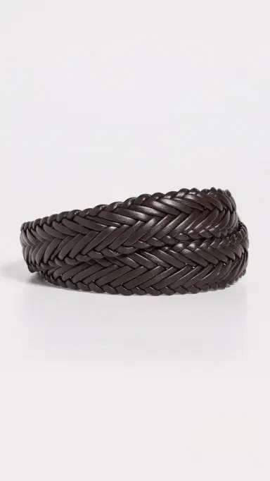 FERRAGAMO Intreccio Leather Belt T Moro | Thumbnail 3