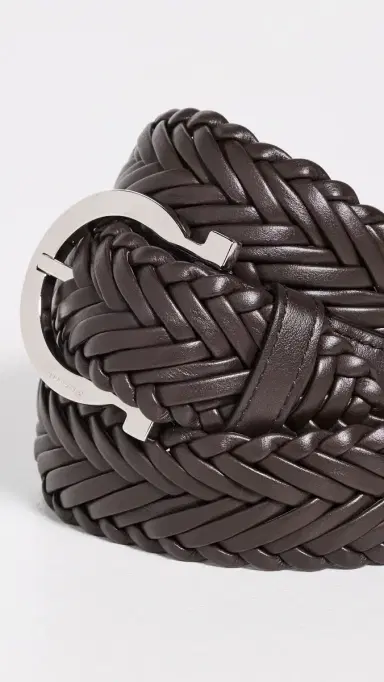 FERRAGAMO Intreccio Leather Belt T Moro | Thumbnail 4