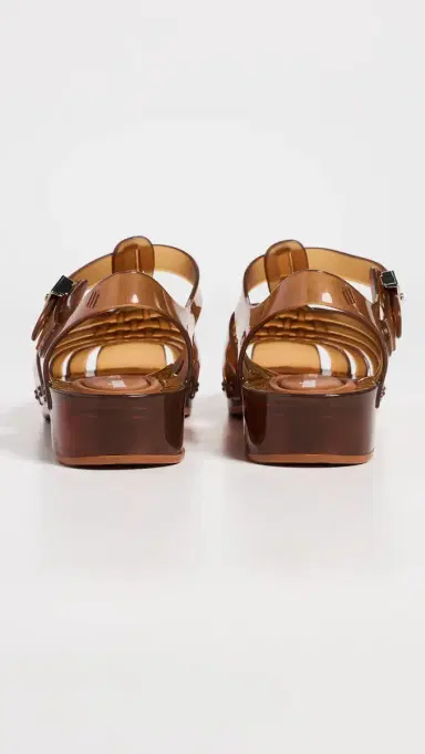 Melissa x Dr. Scholl Possession Pescura Jelly Sandals Clear Brown | Thumbnail 4