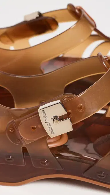 Melissa x Dr. Scholl Possession Pescura Jelly Sandals Clear Brown | Thumbnail 6