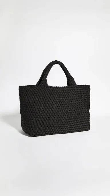 Naghedi St Barths Medium Tote Onyx | Thumbnail 4 Naghedi St Barths Medium Tote Onyx | Thumbnail 4