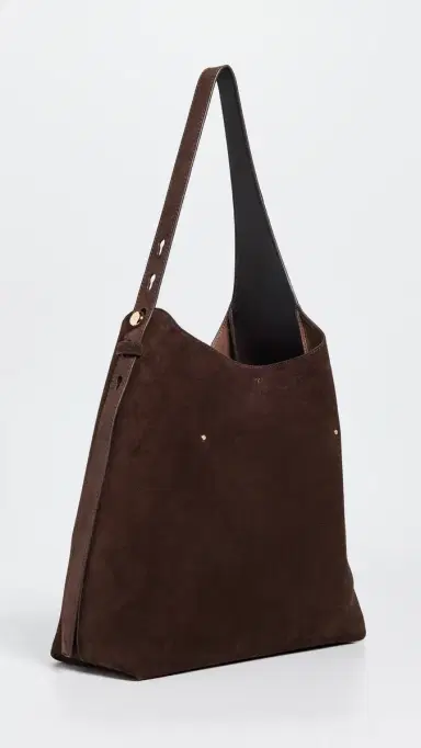 Tory Burch Suede Hobo Bag Dark Cocoa | Thumbnail 4