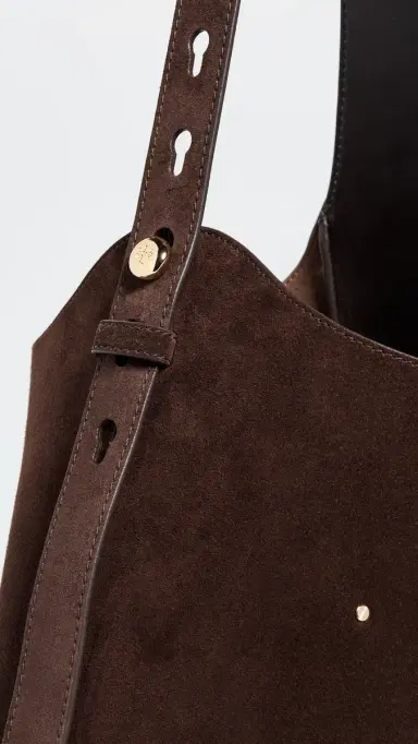 Tory Burch Suede Hobo Bag Dark Cocoa | Thumbnail 5