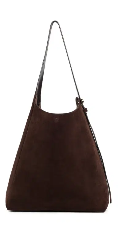 Tory Burch Suede Hobo Bag Dark Cocoa | Thumbnail 1