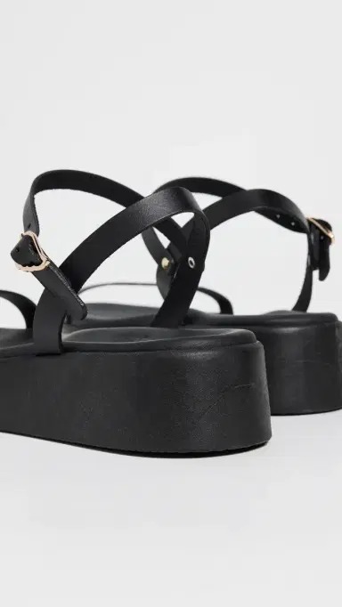 Ancient Greek Sandals Irida Platform Sandals Black | Thumbnail 4 Ancient Greek Sandals Irida Platform Sandals Black | Thumbnail 4