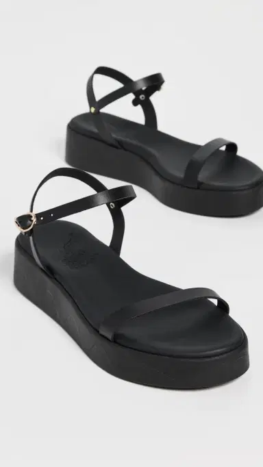 Ancient Greek Sandals Irida Platform Sandals Black | Thumbnail 5 Ancient Greek Sandals Irida Platform Sandals Black | Thumbnail 5