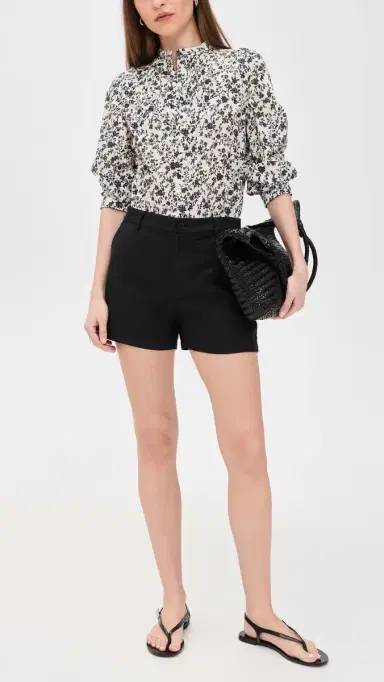 Madewell The Zoe Linen Shorts Jet Black | Thumbnail 5