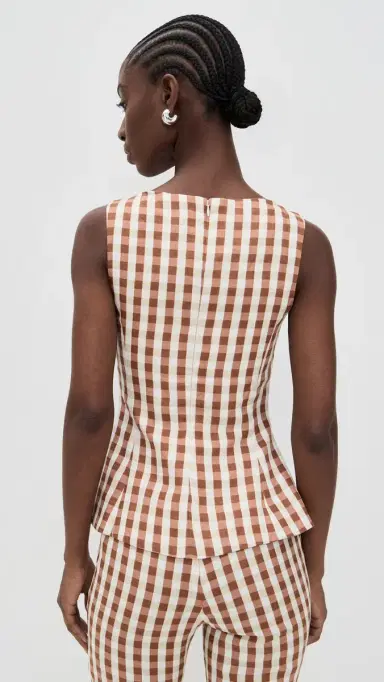FAITHFULL Ana Top Gingham Cedar | Thumbnail 3 FAITHFULL Ana Top Gingham Cedar | Thumbnail 3