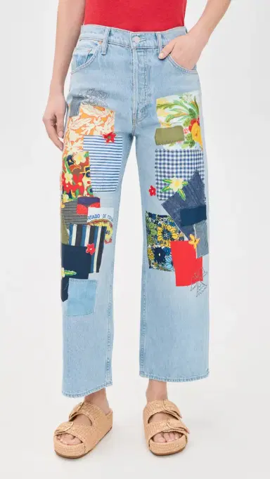 Mother High Waisted Spinner Flood Jeans | Thumbnail 2 Mother High Waisted Spinner Flood Jeans | Thumbnail 2