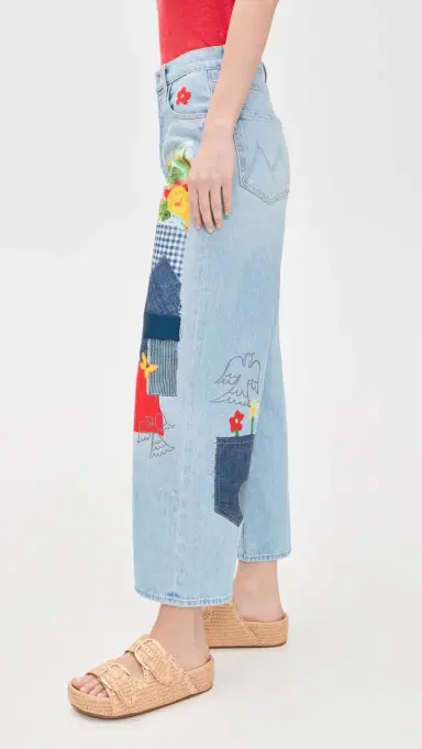 Mother High Waisted Spinner Flood Jeans | Thumbnail 4 Mother High Waisted Spinner Flood Jeans | Thumbnail 4