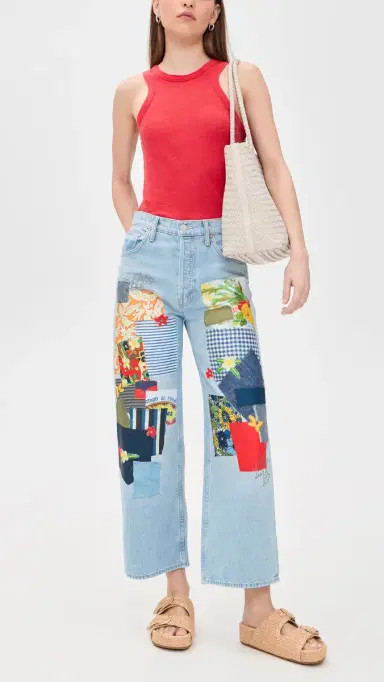 Mother High Waisted Spinner Flood Jeans | Thumbnail 5 Mother High Waisted Spinner Flood Jeans | Thumbnail 5