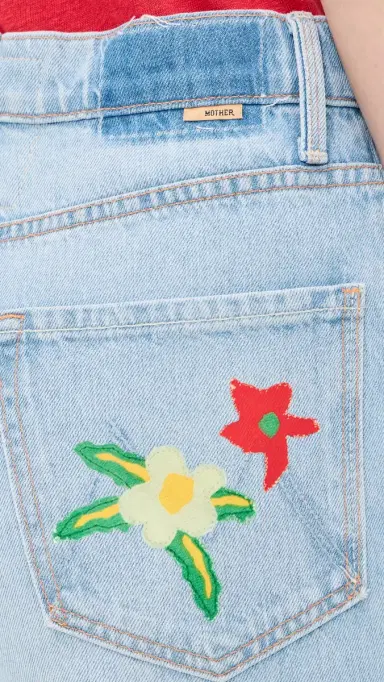 Mother High Waisted Spinner Flood Jeans | Thumbnail 6 Mother High Waisted Spinner Flood Jeans | Thumbnail 6
