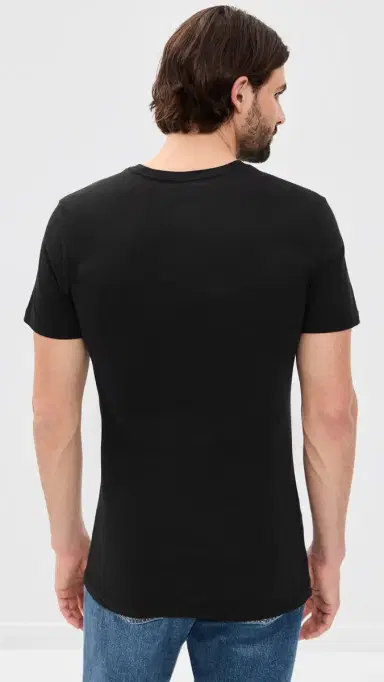 Polo Ralph Lauren Underwear Slim Fit Cotton Crew Tee 3 Pack Polo Black L | Thumbnail 4