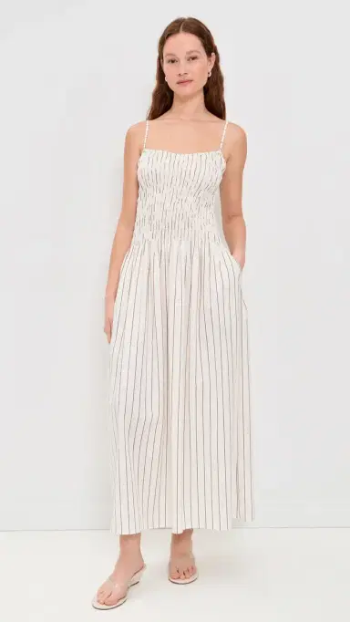 Faithfull Araceli Maxi Dress Fiori Stripe Lemon 8 | Thumbnail 2 Faithfull Araceli Maxi Dress Fiori Stripe Lemon 8 | Thumbnail 2