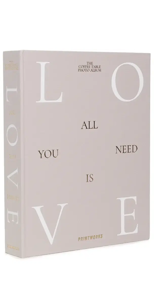 Printworks All You Need Is Love Wedding Album Light Grey One Size