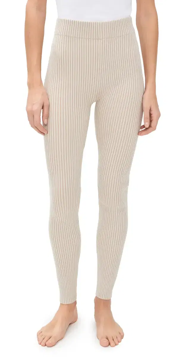 Ribbed eggings Calm Tan