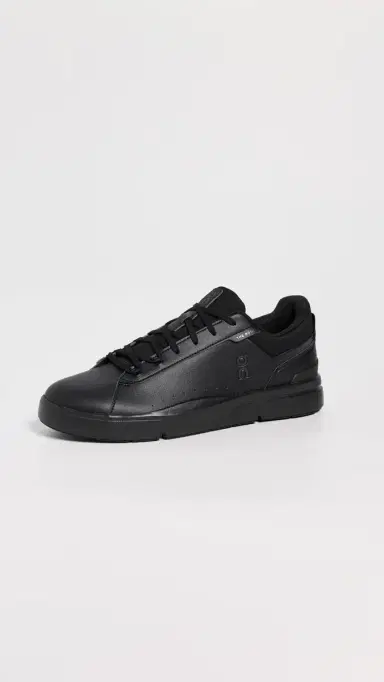 On The Roger Advantage Sneakers Black Black | Thumbnail 2 On The Roger Advantage Sneakers Black Black | Thumbnail 2