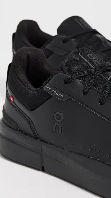 On The Roger Advantage Sneakers Black Black | Thumbnail 5 On The Roger Advantage Sneakers Black Black | Thumbnail 5