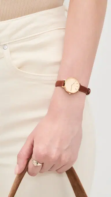 Breda Beverly Leather Watch Gold/Brown One Size | Thumbnail 3 Breda Beverly Leather Watch Gold/Brown One Size | Thumbnail 3