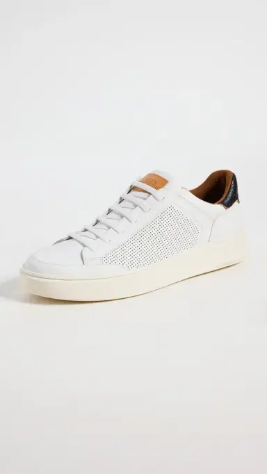 Allen Edmonds Oliver Leather Sneakers White 100 | Thumbnail 2