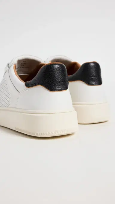 Allen Edmonds Oliver Leather Sneakers White 100 | Thumbnail 3