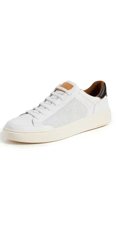 Allen Edmonds Oliver Leather Sneakers White 100 | Thumbnail 1