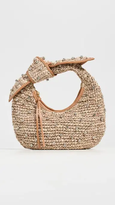 Poolside Bags The Josie Knot Bag Natural/Bling One Size | Thumbnail 2 Poolside Bags The Josie Knot Bag Natural/Bling One Size | Thumbnail 2