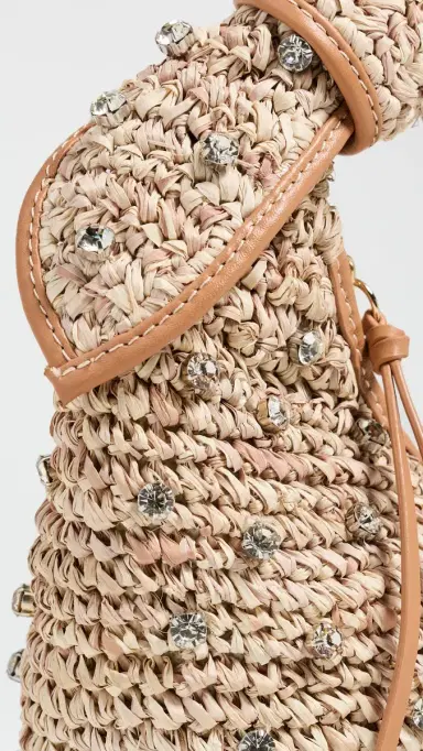 Poolside Bags The Josie Knot Bag Natural/Bling One Size | Thumbnail 5 Poolside Bags The Josie Knot Bag Natural/Bling One Size | Thumbnail 5
