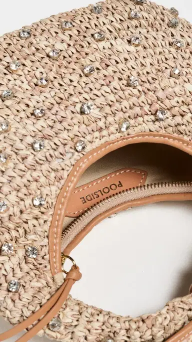 Poolside Bags The Josie Knot Bag Natural/Bling One Size | Thumbnail 6 Poolside Bags The Josie Knot Bag Natural/Bling One Size | Thumbnail 6