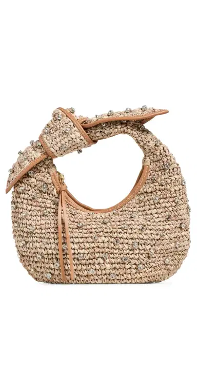 Poolside Bags The Josie Knot Bag Natural/Bling One Size | Thumbnail 1 Poolside Bags The Josie Knot Bag Natural/Bling One Size | Thumbnail 1