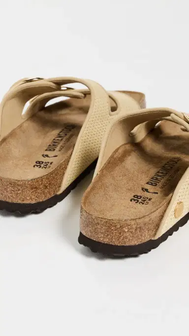 Birkenstock Arizona Big Buckle Raffia Sandals Natural 36 | Thumbnail 4