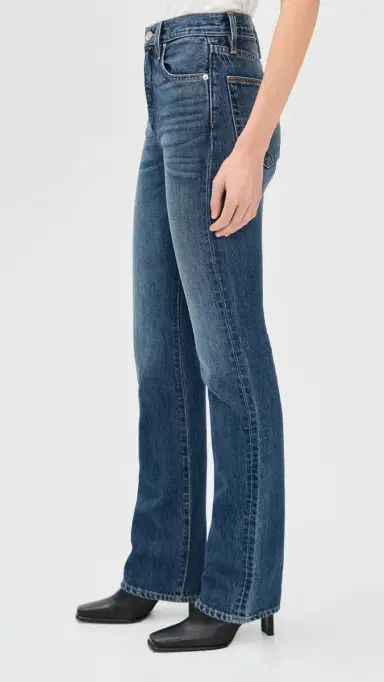 SLVRLAKE Jade High Rise Slim Boot Jeans Endless Highway | Thumbnail 4 SLVRLAKE Jade High Rise Slim Boot Jeans Endless Highway | Thumbnail 4