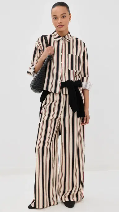 Little Lies The Horizon Pants Beige Stripe L | Thumbnail 5