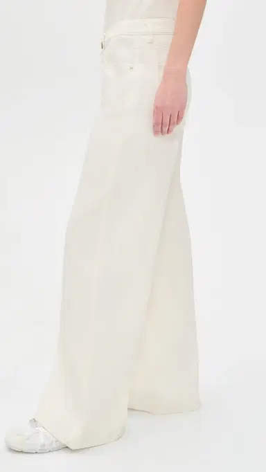 DL1961 DL Aura Alex Baggy Low-Rise Jeans Eggshell Aura | Thumbnail 4