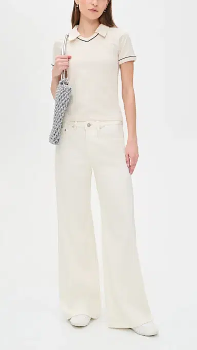 DL1961 DL Aura Alex Baggy Low-Rise Jeans Eggshell Aura | Thumbnail 5