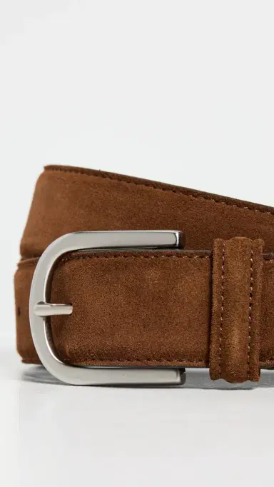 Anderson's Suede Belt Medium Brown M3 34 | Thumbnail 4