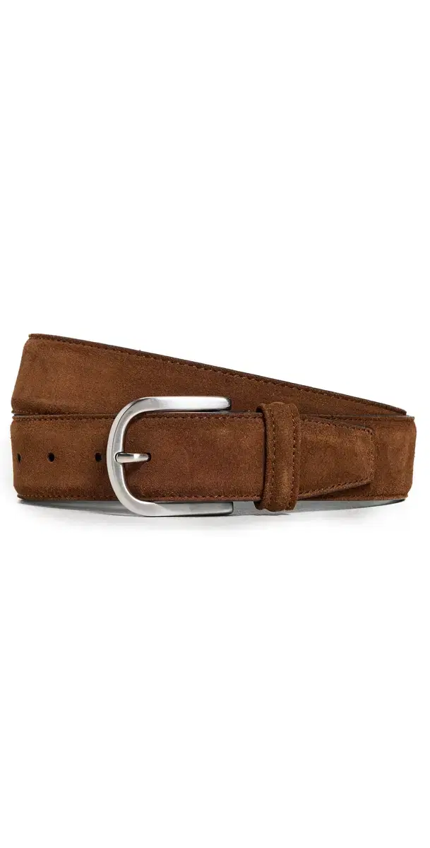 Anderson's Suede Belt Medium Brown M3