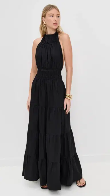 LE BOP Astrid Maxi Dress Black L | Thumbnail 2