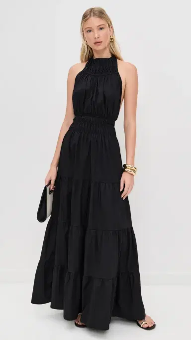 LE BOP Astrid Maxi Dress Black L | Thumbnail 5