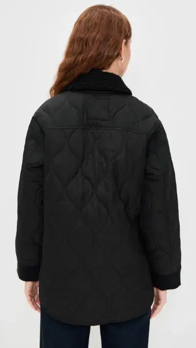 Alex Mill Anne Quilted Jacket In Nylon Black | Thumbnail 3 Alex Mill Anne Quilted Jacket In Nylon Black | Thumbnail 3