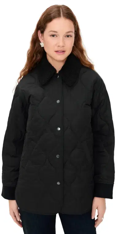 Alex Mill Anne Quilted Jacket In Nylon Black | Thumbnail 1 Alex Mill Anne Quilted Jacket In Nylon Black | Thumbnail 1