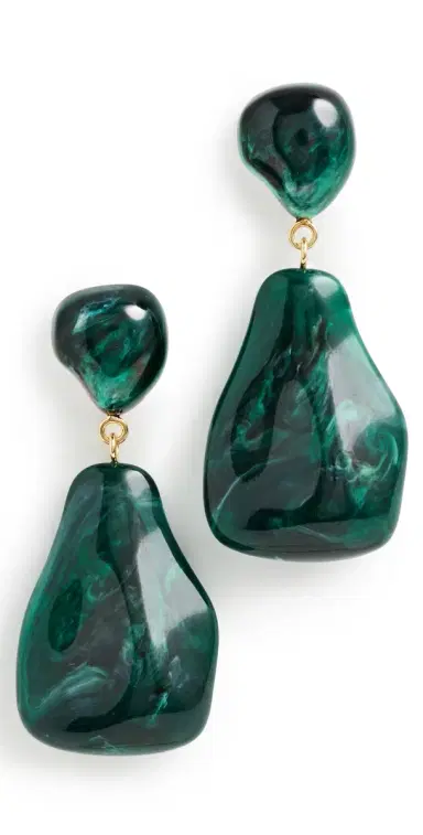 Lele Sadoughi Wilma Earrings Pine Green One Size | Thumbnail 1